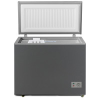 Морозильный ларь БИРЮСА W155KX графит, глухая крышка, объем 145 л, механическое управление