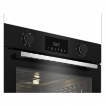 Электрический духовой шкаф Indesit IFE 3644 BL, чёрный, 72 л, эмаль легкой очистки, переключатели: поворотные/сенсорные, 6 режимов 