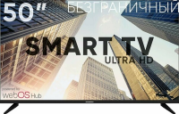 50" Телевизор SOUNDMAX SM-LED50M04SU, 4K UHD, webOS, чёрный, HDR