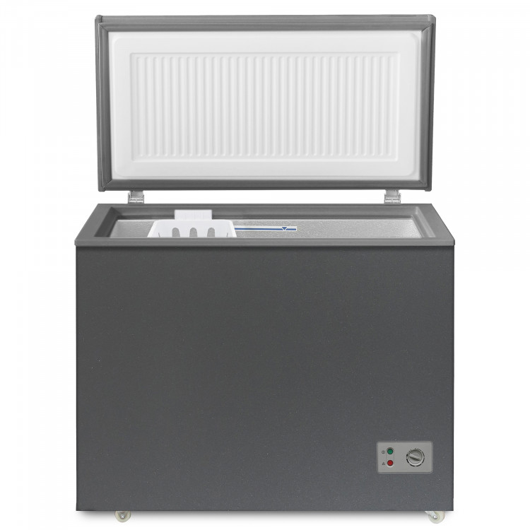 Морозильный ларь БИРЮСА W210KX, графит, механическое управление, 200л, режим замораживания