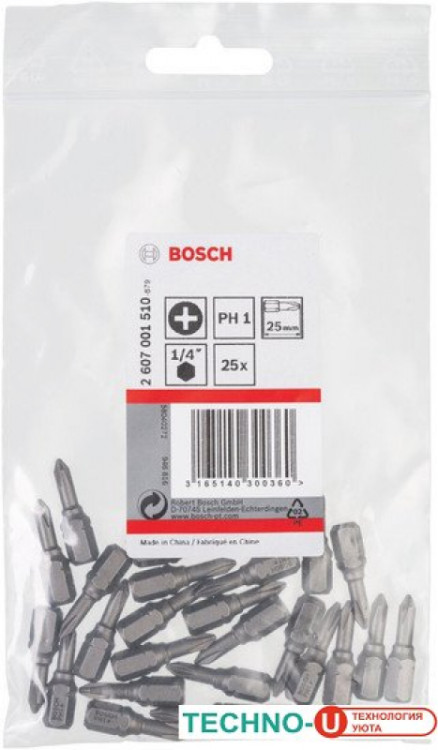 Набор бит Bosch 2607001510 25 предметов