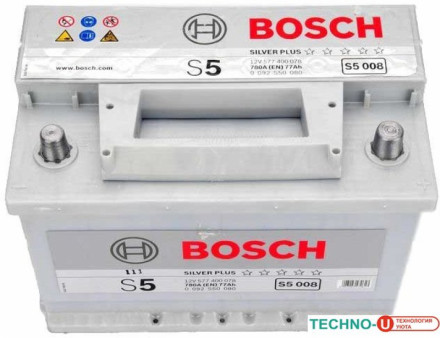Автомобильный аккумулятор Bosch S5 008 (577400078) 77 А/ч
