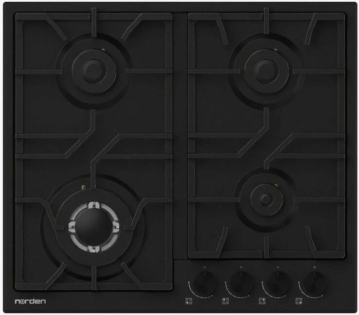 Варочная панель Norden Aztech 6L3GT MBL FFD матовый чёрный