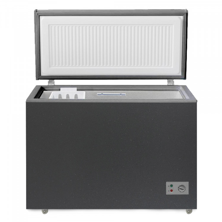 Морозильный ларь БИРЮСА W240KX графит, глухая крышка, механическое управление, 220л