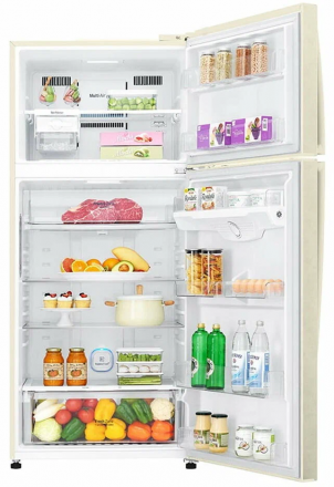 Холодильник LG GN-H702HEHL, 506 л, внешнее покрытие-металл, размораживание - No Frost, дисплей, 78 см х 180 см х 73 см