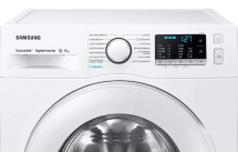 Стиральная машина Samsung WW80AGAS21TELP, белый, с фронтальной загрузкой, с паром, 8кг, 1200об/мин, инверторная