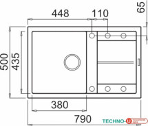 Кухонная мойка Elleci Unico 300 Bianco Antico 62