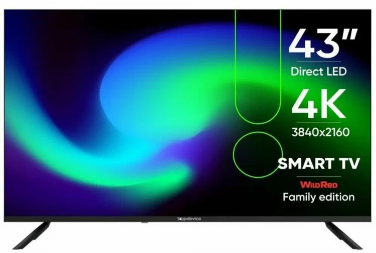 Телевизор TOPDEVICE TDTV43BS06U_BK