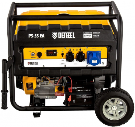 Бензиновый генератор Denzel PS 55 EA 946874, (5500 Вт)