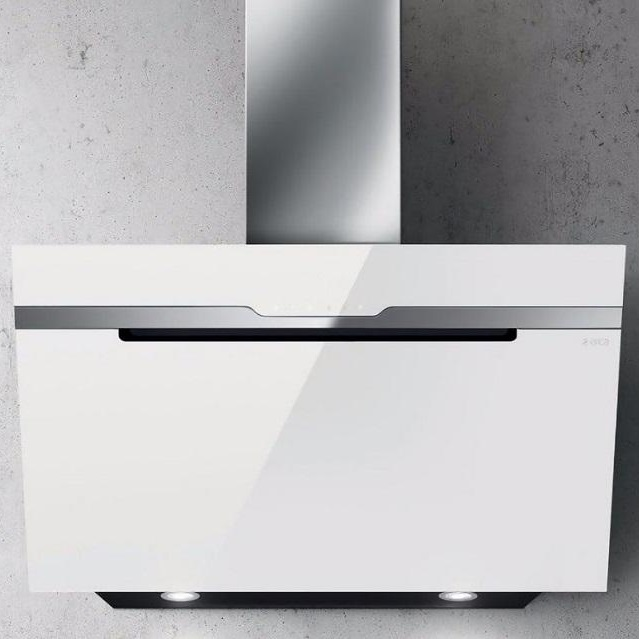 Вытяжка настенная Elica Majestic WH/A/90 (PRF0124236A), белое стекло/нержавеющая сталь