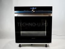 Электрический духовой шкаф Siemens HB676G0S1, серия iQ700, чёрный, 13 режимов, пиролитическая очистка, сенсорные переключатели 