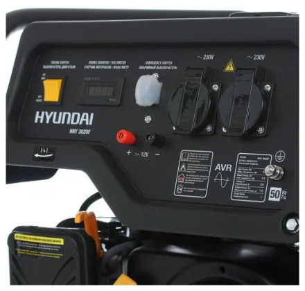 Бензиновый генератор Hyundai HHY 3020F, (3100 Вт)