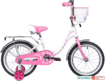 Детский велосипед Novatrack Butterfly 14 2020 147BUTTERFLY.WPN20 (белый/розовый)