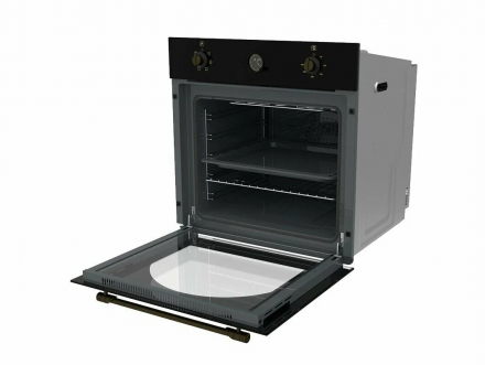 Духовой шкаф электрический встраиваемый NORDEN NRD 6000 BL RUSTIC черный