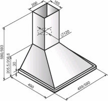 Кухонная вытяжка Elikor Оптима 60Н-400-К3Л (нержавеющая сталь)