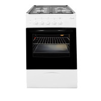 Кухонная плита Лысьва ГП 400МС-2у белая ст/крышка, газовая, 4 конфорки, газ-контроль духовки, 57 л, выдвижной ящик