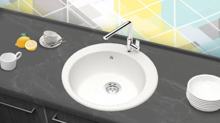 Кухонная мойка Berge 5100 (белый)