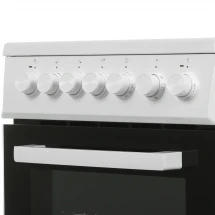 Электрическая плита Beko FSE 57110 GW, белый, стеклокерамическая, 4 зоны нагрева, 55 л, конвекционная 