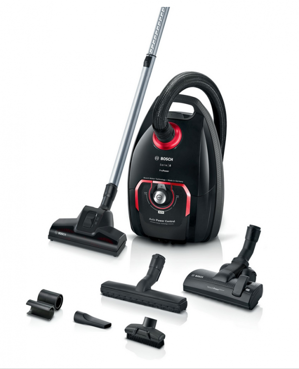 Пылесос Bosch BGL8POW3A, автоматическая намотка кабеля, объем пылесборника 5 л
