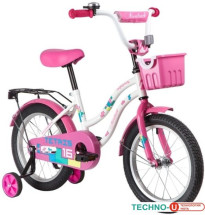 Детский велосипед Novatrack Tetris 16 2020 161TETRIS.WT20 (белый/розовый)