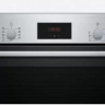 Электрический духовой шкаф Bosch HBF114ES0 Serie 2, 66 л, нержавеющая сталь, AquaClean, 7 режимов, телескопические направляющие