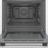 Электрический духовой шкаф Bosch HBF114ES0 Serie 2, 66 л, нержавеющая сталь, AquaClean, 7 режимов, телескопические направляющие