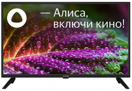Телевизор SkyLine 32YST6575, SMART (Яндекс ТВ), черный