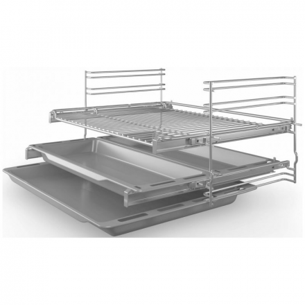 Электрический  духовой шкаф Bosch HIJ517YS0R, Serie 6, нержавеющая сталь, AquaClean, телескопические направляющие, 8 режимов 