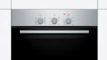 Духовой шкаф Bosch HBF011BR0T электрический, шириной 59.4 см, нержавеющая сталь, традиционная очистка