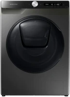 Стиральная машина с сушкой Samsung WD80T554CBX/LD, нержавеющая сталь, 8кг, 1400об/мин, с паром, инверторная