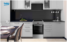 Электрическая плита Beko FSM57300GX, серебристый