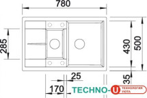 Кухонная мойка Blanco Metra 6 S Compact (мускат) [521891]