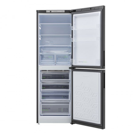 Холодильник БИРЮСА W6131 345л Матовый графит, 345 л, 60x62.5x192 см, размораживание холодильной камеры капельная система