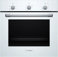 Духовой шкаф Bosch HBF011BV1T электрический, шириной 59.4 см, белый, традиционная очистка