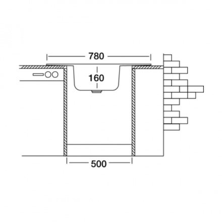 Кухонная мойка Kromevye EC 324 D