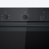 Духовой шкаф Bosch HBF011BA1T электрический, шириной 59.4 см, черный, традиционная очистка