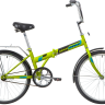 Велосипед NOVATRACK 24NFTG1.GN20 24" складной, зеленый 139794