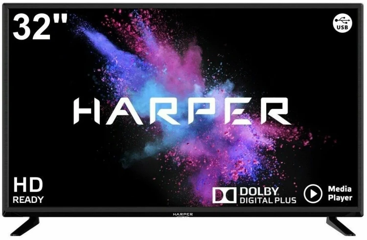 Телевизор Harper 32R690T,  (81 см), HD, 60Hz, без Smart TV