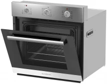 Духовой шкаф Darina 1U5 BDE112 707 X3, нержавеющая сталь/стекло черное, 65 л, переключатели поворотные/утапливаемые