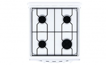 Плита газовая ЛАДА NOVA RG 24044 W белый, газ-контроль духовки, 4 конфорки, 50 л, эмалированная 