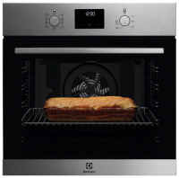 Духовой шкаф Electrolux OEF3H70TX, нержавеющая сталь, традиционная очистка, 9 режимов, 72 л