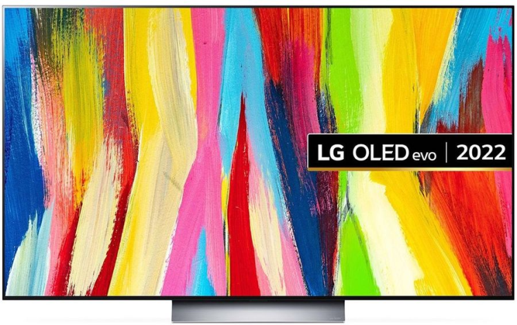 Телевизор LG OLED65C24LA.ARUB, 65", OLED, Ultra HD 4K, темно-серый 
