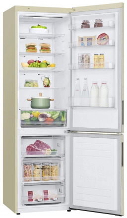 Холодильник LG GA-B509CEWL 419 л бежевый