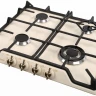 Варочная поверхность Gefest ПВГ 1212-02 K55, газовая, конфорок - 4 шт, решетки - чугун, панель - эмалированная сталь, электроподжиг, газ-контроль, белый 