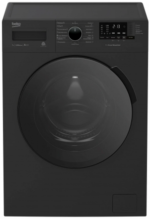 Стиральная машина Beko RPE78612A, 7 кг, 1200 об/мин, 15 программ, чёрная