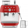 Кофемашина рожковая Smeg EGF03RDEU, красный