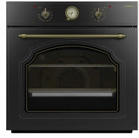 Духовой шкаф Darina 0U8 BDE 112 707 AT, антрацит/стекло черное, 65 л, традиционная очистка, 9 программ