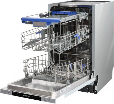 Встраиваемая посудомоечная машина HIBERG I46 1030, серебристый
