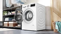 Стиральная машина с сушкой Bosch Serie 6 WNG2540LSN, белая, 10,5/6 кг, 1400 об/мин, 13 программ, инверторная