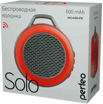 Беспроводная колонка Perfeo Solo PF-5206 (красный)